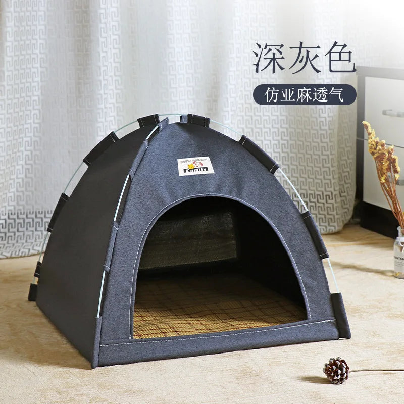 Pet Tent Bed - Cozy Hideaway for Cats and Dogs