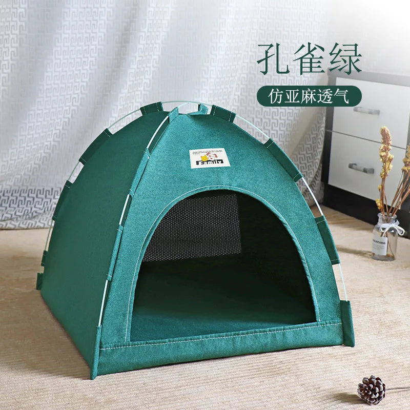 Pet Tent Bed - Cozy Hideaway for Cats and Dogs