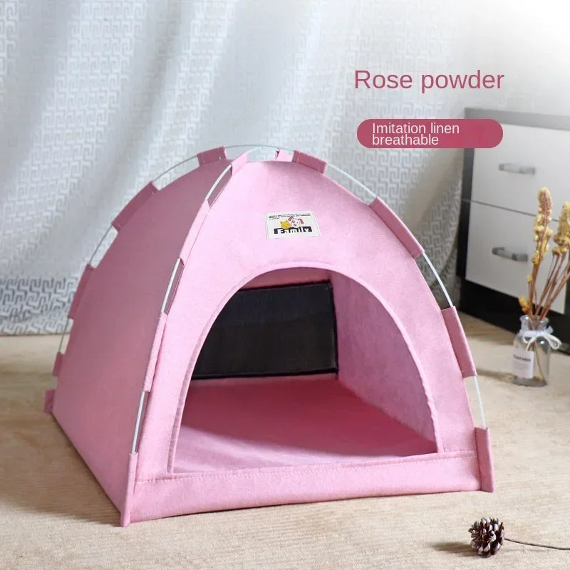 Pet Tent Bed - Cozy Hideaway for Cats and Dogs
