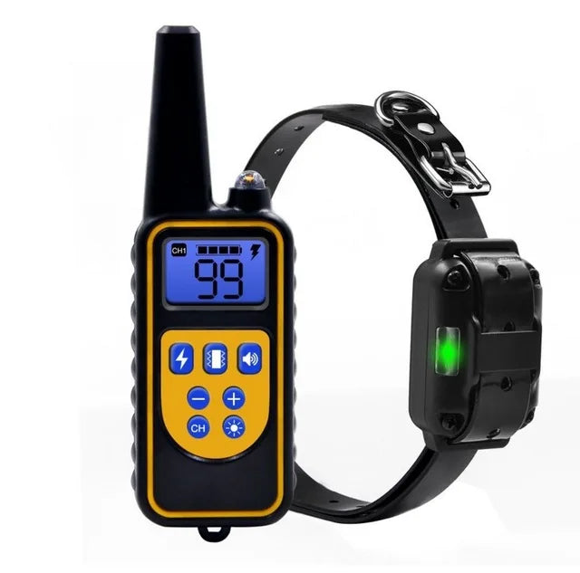 Electric Dog Training Collar Waterproof Dog Bark Collar Pet With Remote Control Rechargeable Anti Barking Device All Size Dogs