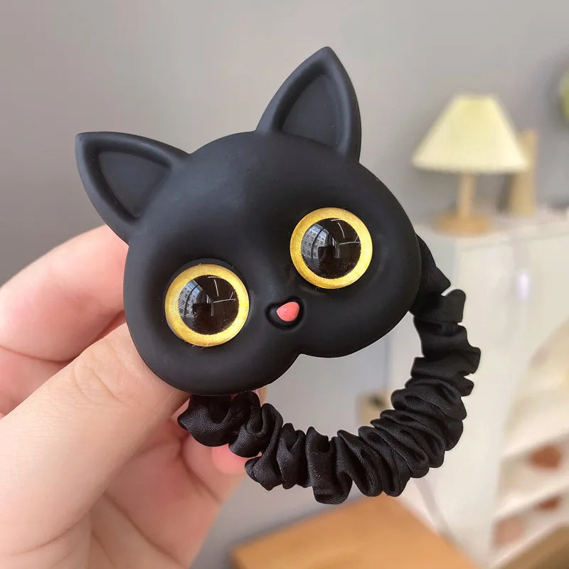 Rubber Bands Elastic for women in love black cats