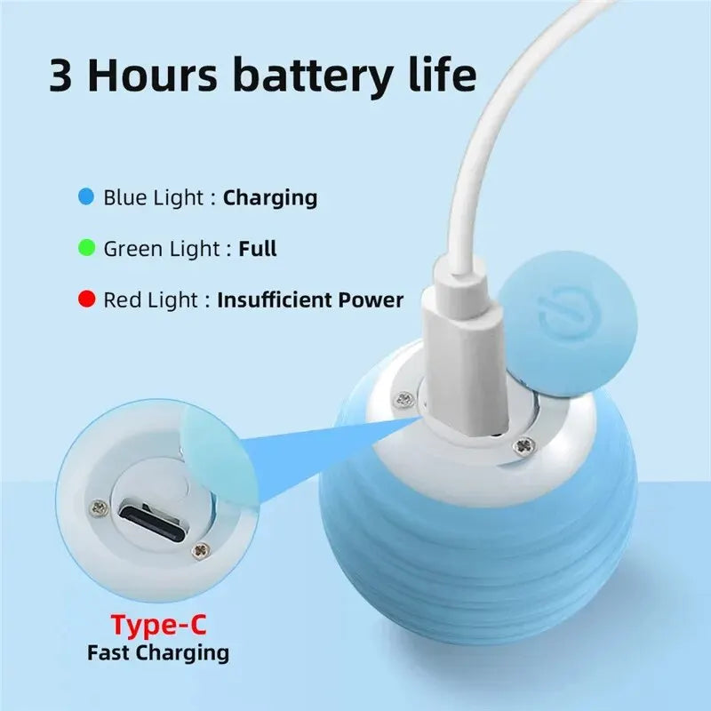 Fabehe Cat Toy - Indoor Automatic Rolling Magic Ball