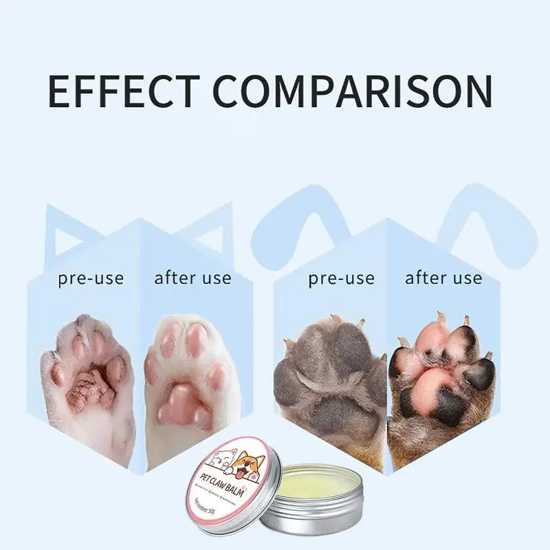 Paw Balm for Cats & Dogs – Protective Moisturizing Cream for Paws, Nose & Cracked Feet (50g)