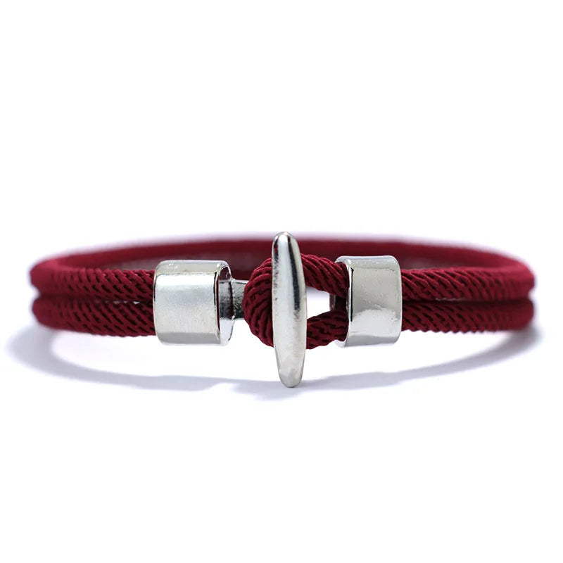 51Luckind Milan Rope Anchor Bracelet – Handmade Cotton Survival Jewelry for Men & Women