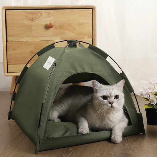 Pet Tent Bed - Cozy Hideaway for Cats and Dogs
