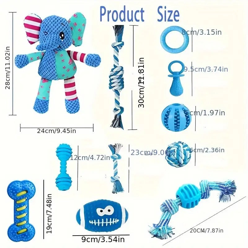 Series Dog Chew Toy Set (16pcs)